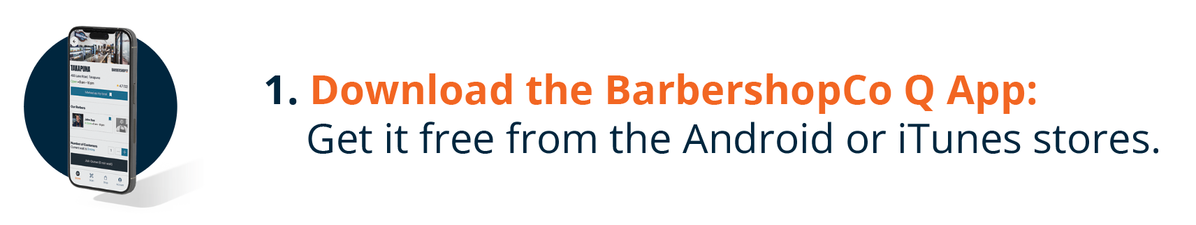 Download the BarberShopCo Q App