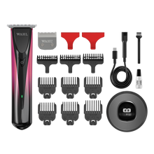 Load image into Gallery viewer, Wahl ColorStyle Duo trimmer kit with two blades, nine combs, charging stand, cable, blade guards, oil and brush
