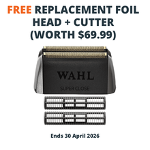 Load image into Gallery viewer, Wahl Vanish Shaver + FREE replacement foil head + cutter (worth $69.99)! Offer ends 30 April.
