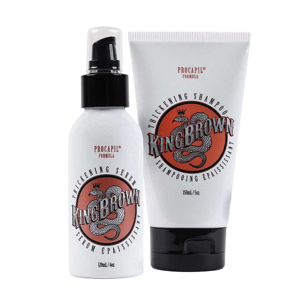 Men’s Hair Thickening Shampoo and Serum Set