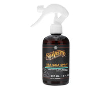 Load image into Gallery viewer, Suavecito Sea Salt Spray 237ml bottle with white spray nozzle for natural hair texture and volume.