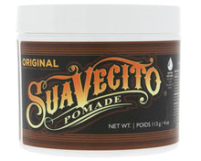 Load image into Gallery viewer, Suavecito Original Hold Pomade 113g front view featuring the classic brown and orange product label.