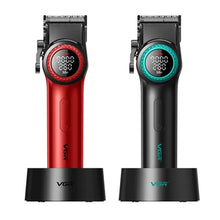 Load image into Gallery viewer, Ultra Large LED Display on Red Voyager V-001 Hair Clipper showing RPM and run time remaining