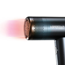 Load image into Gallery viewer, Vanquish Compact hair dryer blowing powerful airflow for quick and even drying