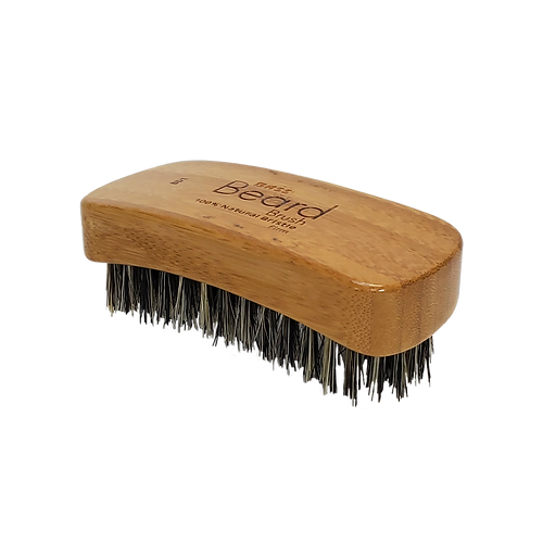 Bass Beard Brush with bamboo handle and natural bristles