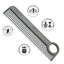 Load image into Gallery viewer, Chicago Comb Carbon Fiber Hair Comb - Model 1