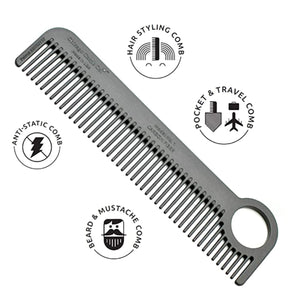 Chicago Comb Carbon Fiber Hair Comb - Model 1