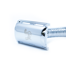 Load image into Gallery viewer, The Bowery Best Silver Safety Razor with Blades for men